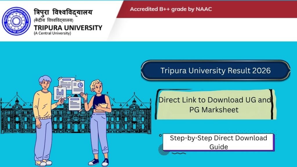 Tripura University Result 2026 (Out): Direct Link to Download UG and PG Marksheet at @tripurauniv.ac.in